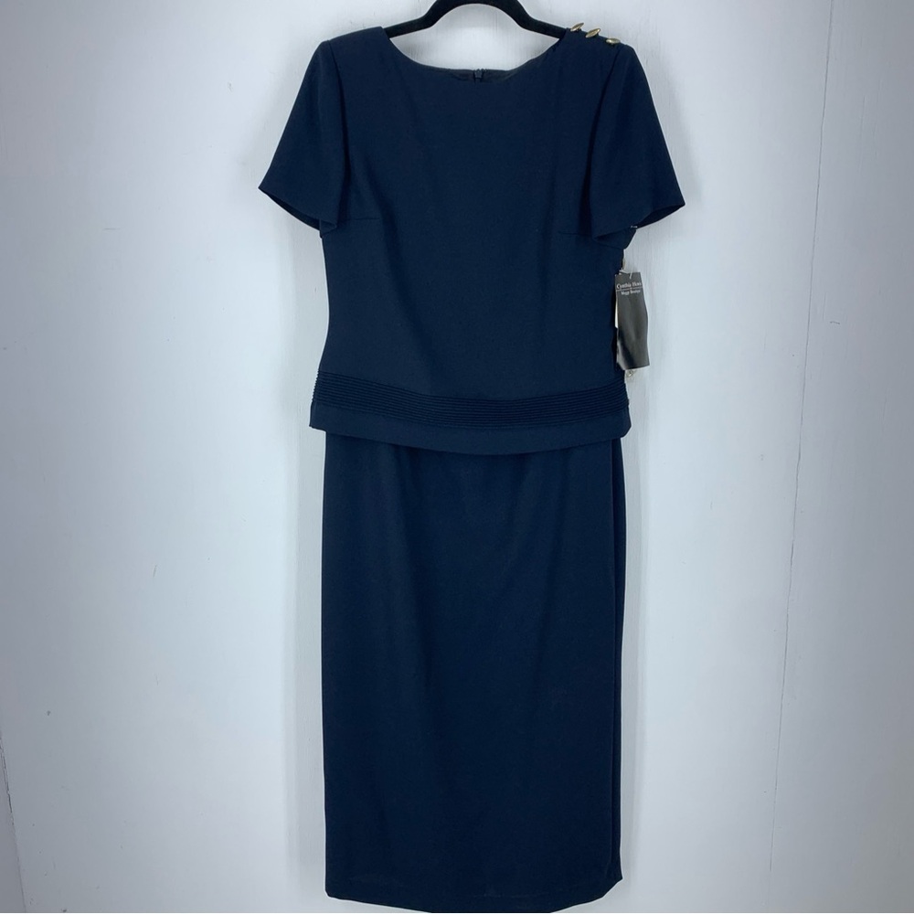 Cynthia Howie Maggy Boutique Womens 6 Dress Nautical Midi Professional Business